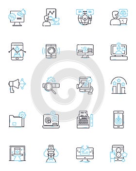 Idea Nurseries linear icons set. Incubator, Brainstorm, Fertile, Cultivate, Innovate, Hatchery, Invent line vector and