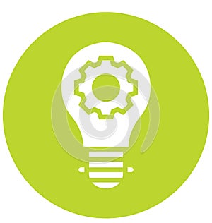 Idea Optimization Isolated Vector Icon That can be easily Modified or Edited.