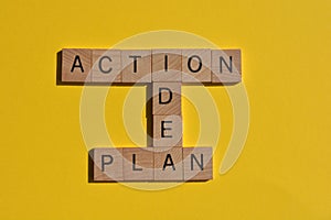 Idea, Plan, Action, banner headline