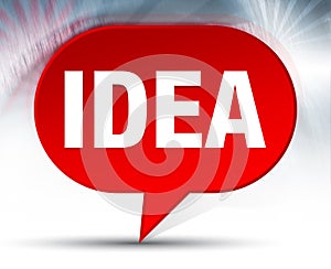 Idea Red Bubble Background