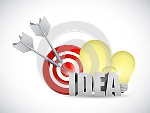 Idea target illustration design