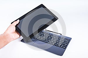 Idea technology tablet pc in hand