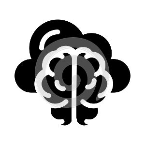 Idea vector glyph flat icon