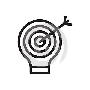 idea vector thin line icon