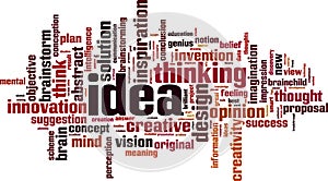 Idea word cloud