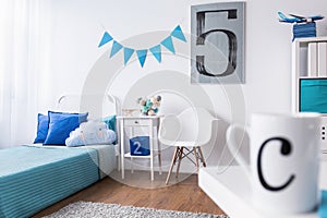 Ideal bedroom for little boy photo