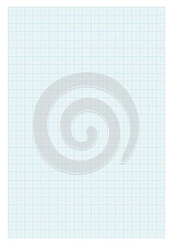 A4 size graph paper blue
