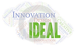 Ideal typography word cloud create with the text only.