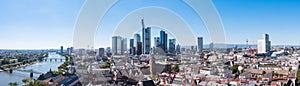 Skyline of Frankfurt Panorama, Germany, the financial center of the country photo