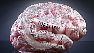 Idealism and a human brain photo