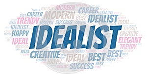 Idealist word cloud