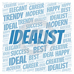 Idealist word cloud