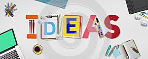 Ideas Creative Art Design Word Concept