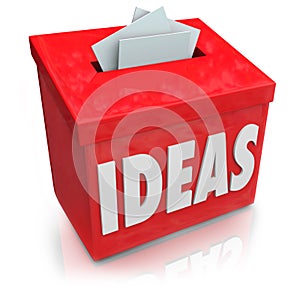 Ideas Creative Innovation Suggestion Box Collecting Thoughts Ide