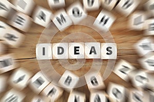 Ideas idea success growth creativity creative dice business concept