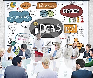 Ideas Idea Vision Design Plan Objective Mission Concept