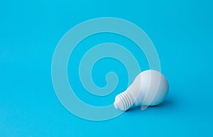 Ideas inspiration concepts with lightbulb on pastel color background