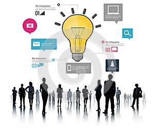 Ideas Inspiration Creativity Biz Infographic Innovation Concept