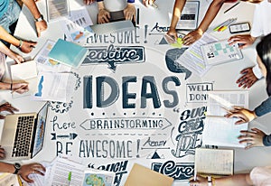 Ideas Inspire Creative Thinking Motivation Concept photo