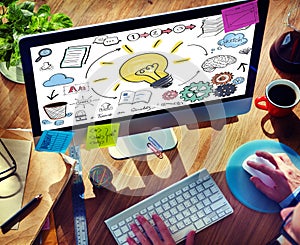 Ideas Learning Strategy Plan Teamwork Concept