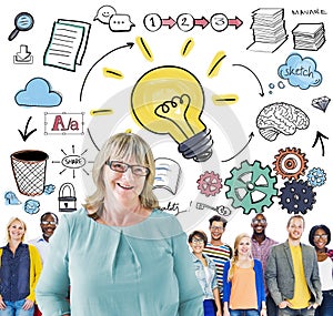 Ideas Learning Strategy Plan Teamwork Concept