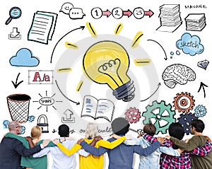 Ideas Learning Strategy Plan Teamwork Concept