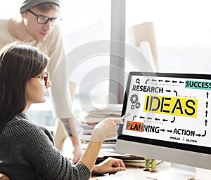 Ideas Research Planning Success Conceptualize Concept photo