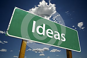 Ideas Road Sign