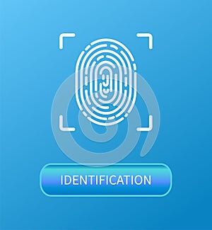 Identification Fingerprint Verification Poster