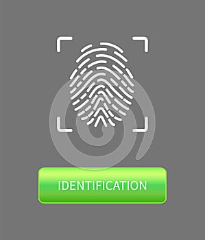 Identification Fingerprints Poster Print in Frame