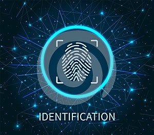 Identification Poster Illuminated Digital Data