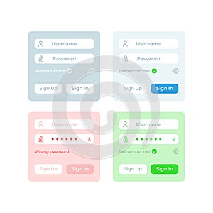 Identification UI elements kit