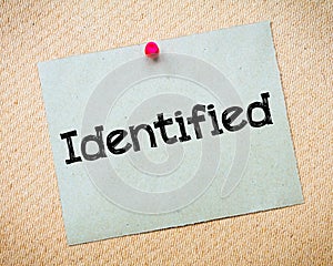 Identified