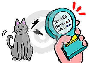 Identified by a microchip