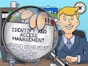 Identify and Access Management through Lens. Doodle Concept.