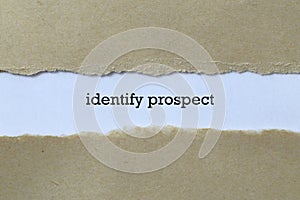 Identify prospect on white paper