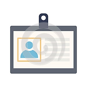 Identity card Color Vector Icon which can easily modify or edit