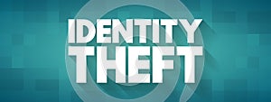 Identity theft occurs when someone uses another person\'s personal identifying information, to commit fraud or other crime