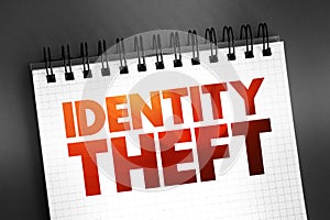 Identity theft occurs when someone uses another person\'s personal identifying information, to commit fraud or other crime