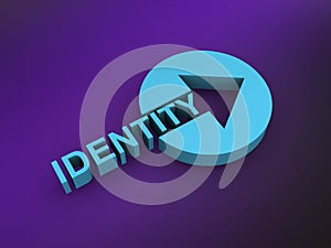 identity word on purple