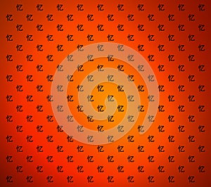 Ideogram word remember, red and orange fantasy, colors, texture, isolated,