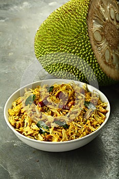 Idichakka thoran from Kerala cuisine,raw jack fruit curry