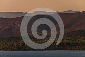 Idilic view on the mediterranean sea, Murter, Dalmatia, Croatia