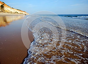 Idillic sand beach on the Atlantic coast