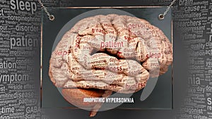 Idiopathic hypersomnia in human brain photo