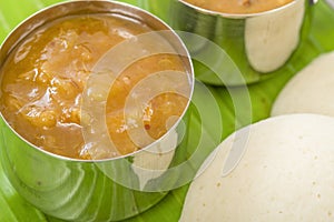 Idli, Chutney and Sambar photo