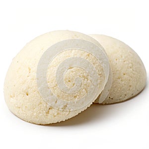 Idli isolated on white background