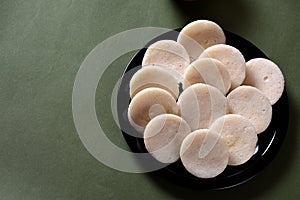 Idli with Sambar and coconut chutney, Indian Dish