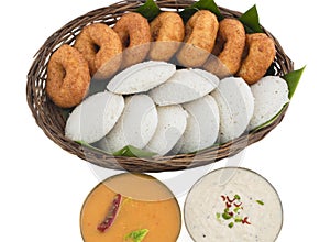 Idli vada south indian food