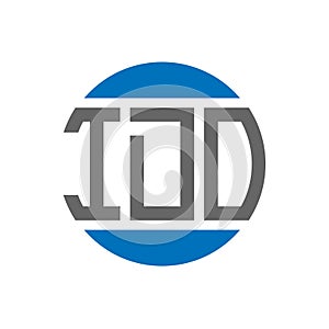 IDO letter logo design on white background. IDO creative initials circle logo concept. IDO letter design